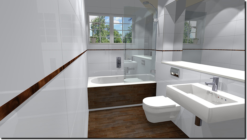 Family Bathroom Design 3 - Render 5